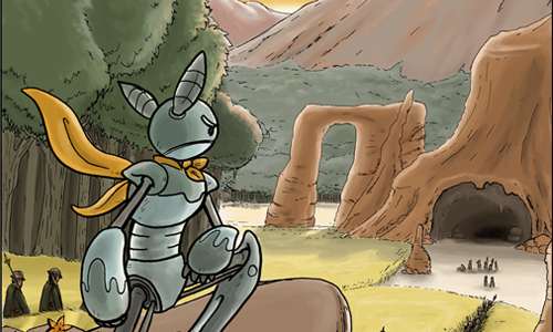 An early page of an as-of-yet unreleased comic I am working on. In addition to the art and design, I also wrote the story.