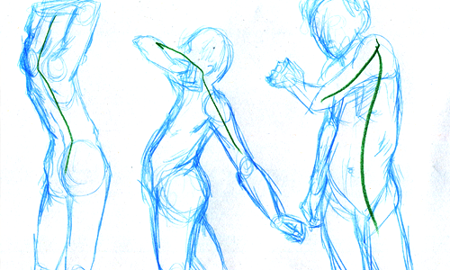 Because I was not formally trained in an art school setting, I go to many life drawing classes to help improve my art