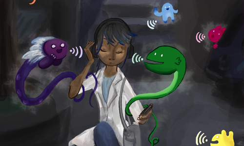 Concept art for a new audio game by Two Big Ears - Useless Stupid Creatures